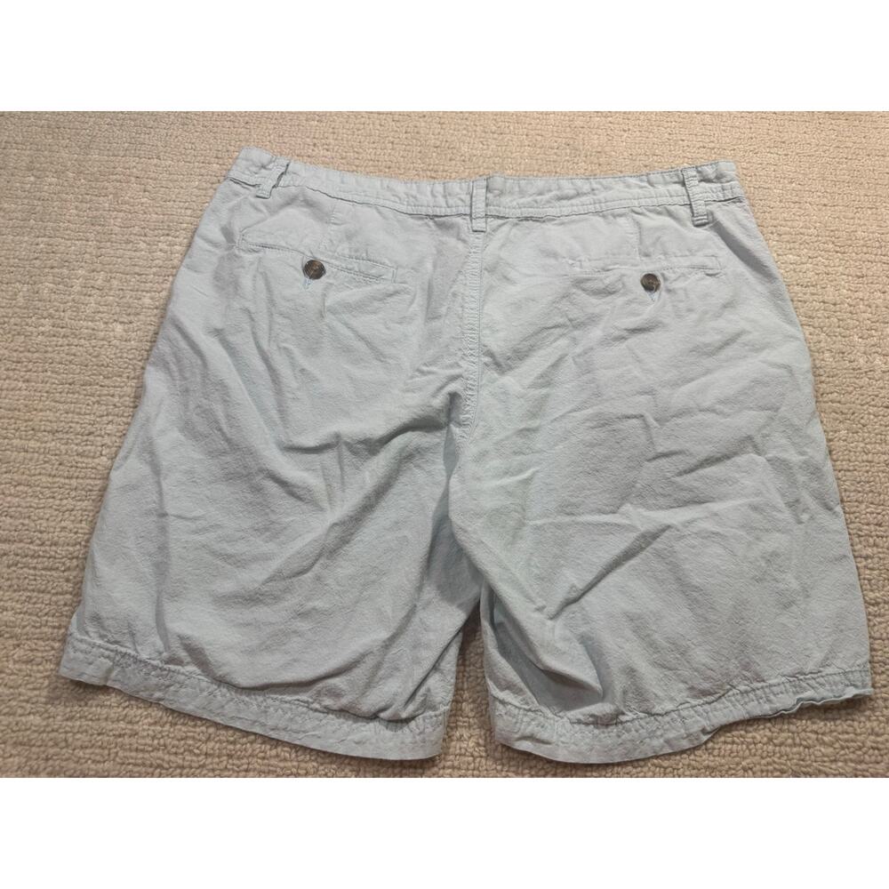14th & Union Men’s 40 Slim Fit Shorts Flat Front Light Blue 100% Cotton